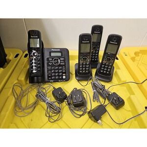 Panasonic KX-TG6644B 1.9 GHz‎ 4 Handsets Wireless Cordless Phone DECT 6